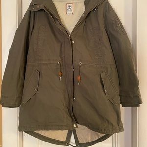 Timberland Women's Grape Leaf Mt. Kelsey Parka - sherpa lined olive NWOT